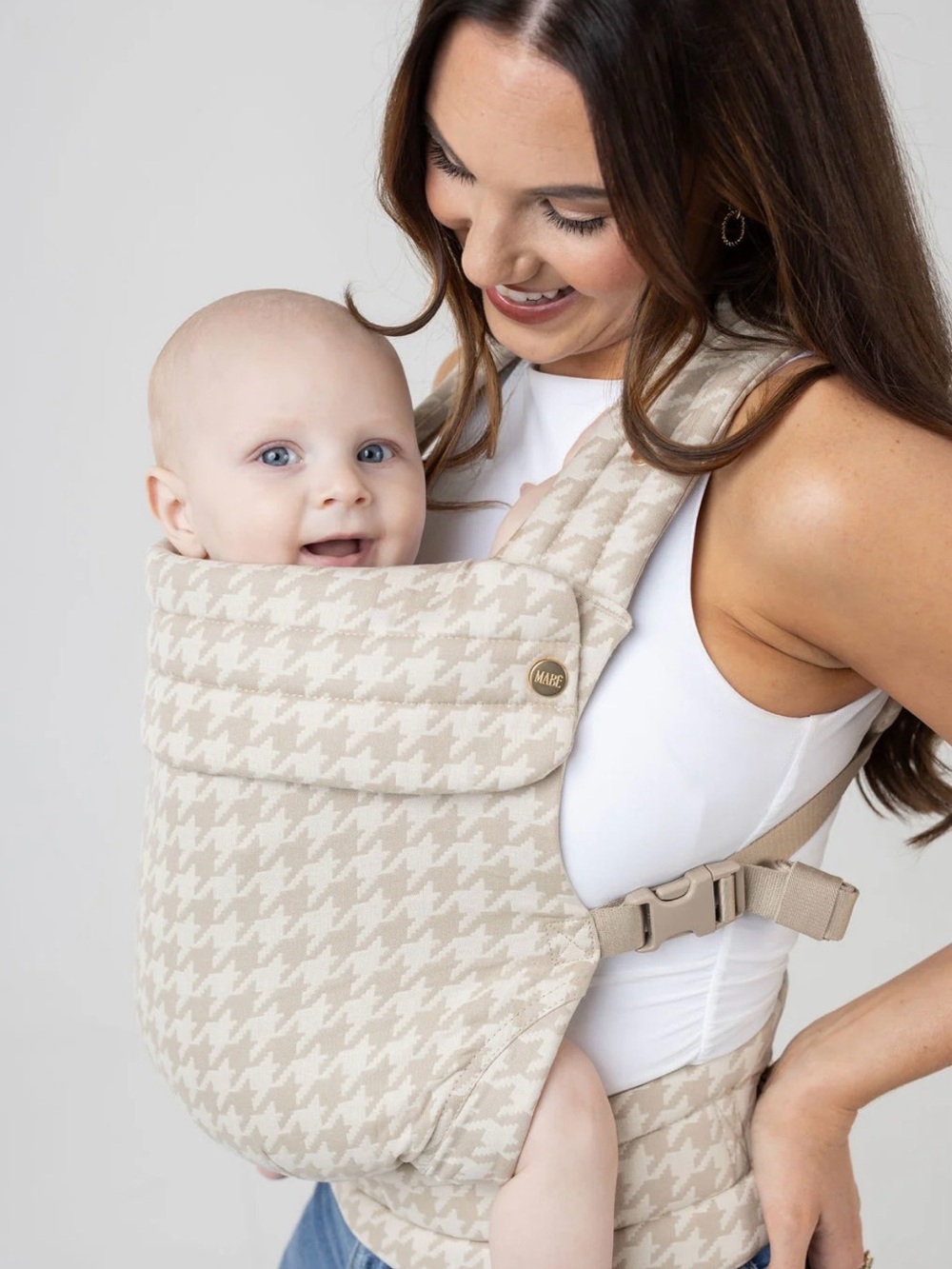 Mabe- Beige Houndstooth Baby - Comfortable Kids Accessory